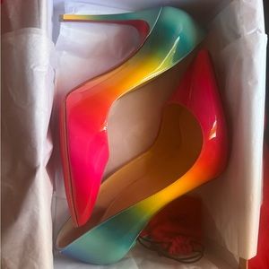 SOLD‼️ Christian Louboutin Rainbow 🌈 Pigalle Follies 100 SOLD‼️